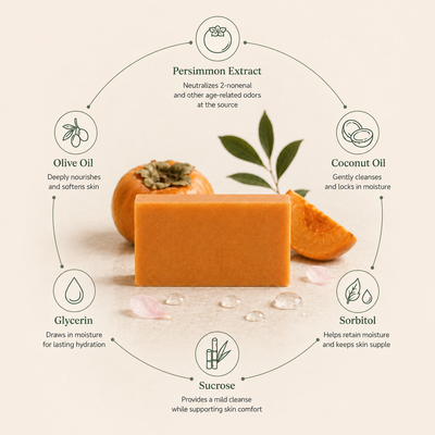 Premium Japanese Deodorizing Persimmon Soap